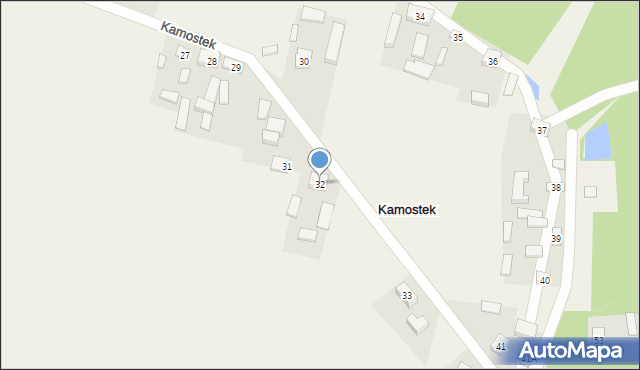 Kamostek, Kamostek, 32, mapa Kamostek