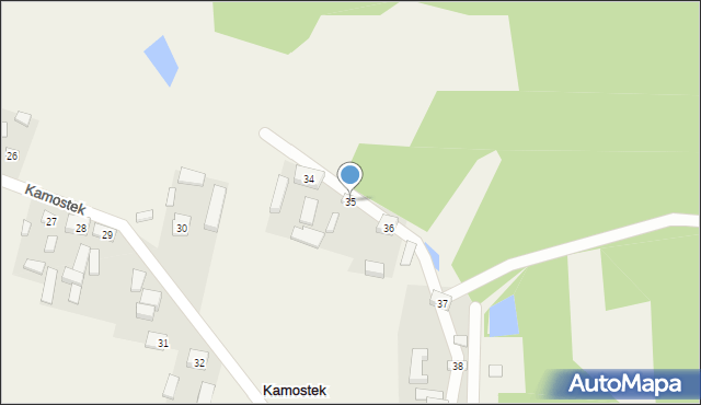 Kamostek, Kamostek, 35, mapa Kamostek