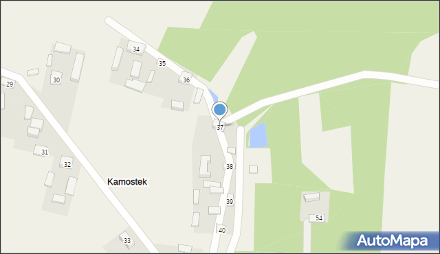 Kamostek, Kamostek, 37, mapa Kamostek