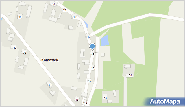 Kamostek, Kamostek, 38, mapa Kamostek