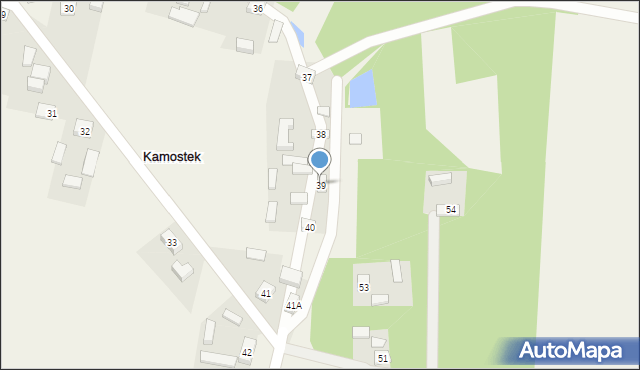 Kamostek, Kamostek, 39, mapa Kamostek