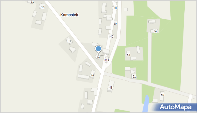 Kamostek, Kamostek, 41, mapa Kamostek