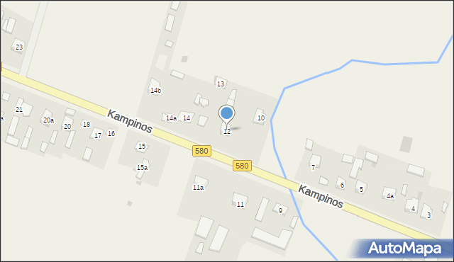 Kampinos A, Kampinos A, 12, mapa Kampinos A