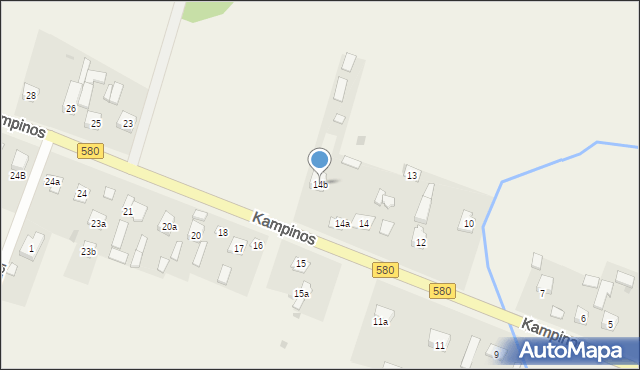 Kampinos A, Kampinos A, 14b, mapa Kampinos A