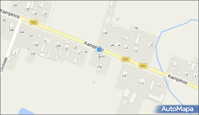 Kampinos A, Kampinos A, 15, mapa Kampinos A