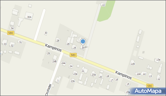 Kampinos A, Kampinos A, 23, mapa Kampinos A