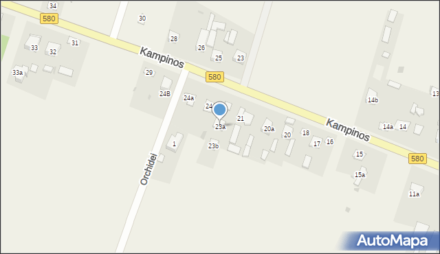 Kampinos A, Kampinos A, 23a, mapa Kampinos A