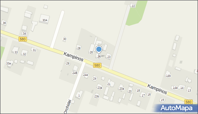 Kampinos A, Kampinos A, 25, mapa Kampinos A