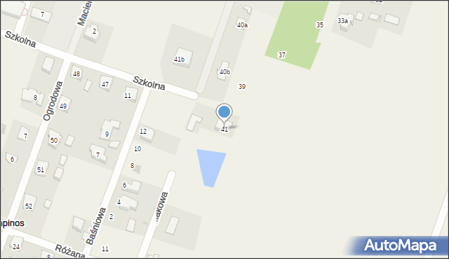 Kampinos A, Kampinos A, 41, mapa Kampinos A