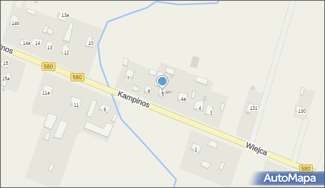 Kampinos A, Kampinos A, 5, mapa Kampinos A