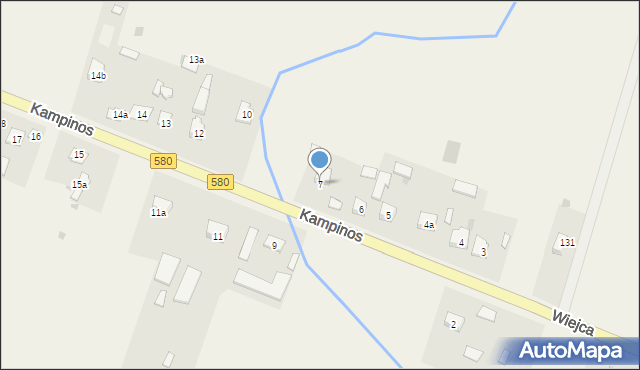 Kampinos A, Kampinos A, 7, mapa Kampinos A