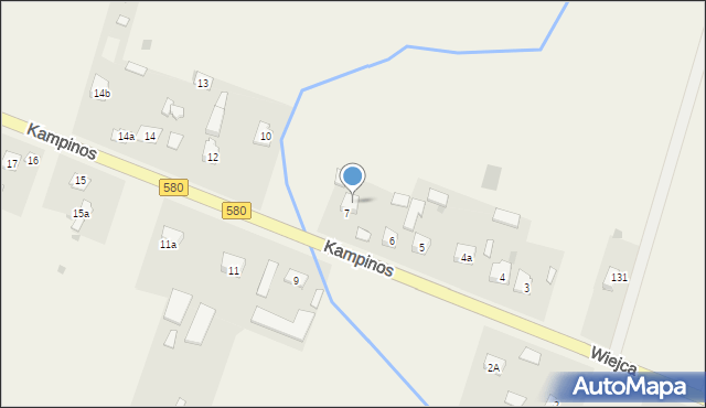 Kampinos A, Kampinos A, 8, mapa Kampinos A