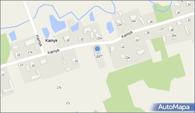 Kamyk, Kamyk, 19A, mapa Kamyk