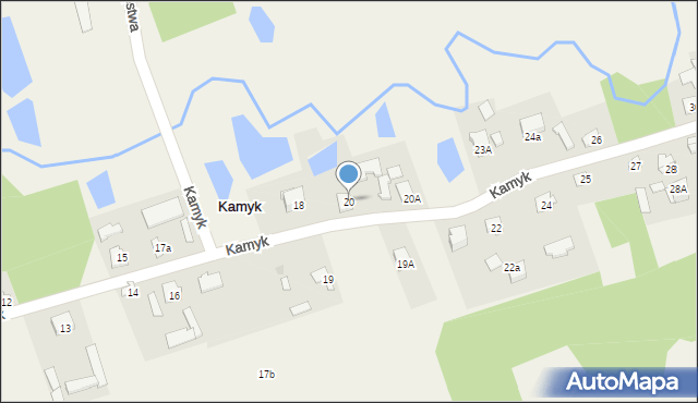 Kamyk, Kamyk, 20, mapa Kamyk