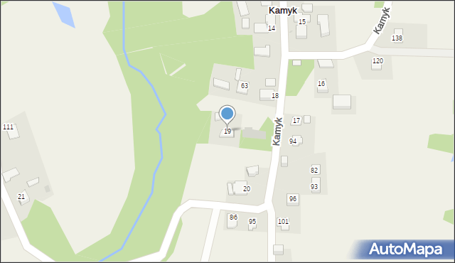 Kamyk, Kamyk, 19, mapa Kamyk