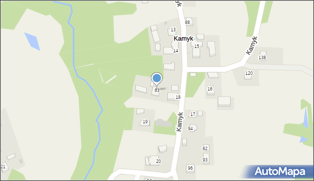 Kamyk, Kamyk, 63, mapa Kamyk