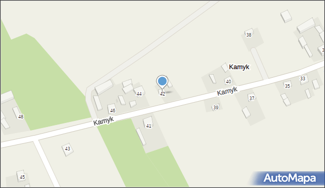 Kamyk, Kamyk, 42, mapa Kamyk