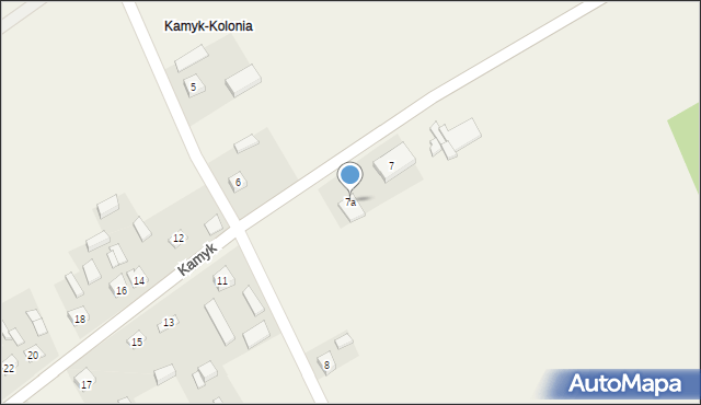 Kamyk, Kamyk, 7a, mapa Kamyk