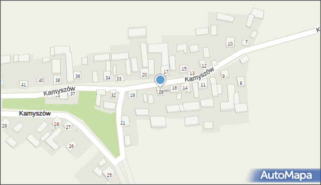 Kamyszów, Kamyszów, 18, mapa Kamyszów