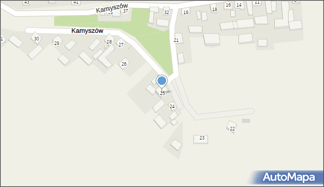 Kamyszów, Kamyszów, 25, mapa Kamyszów