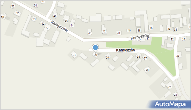 Kamyszów, Kamyszów, 30, mapa Kamyszów