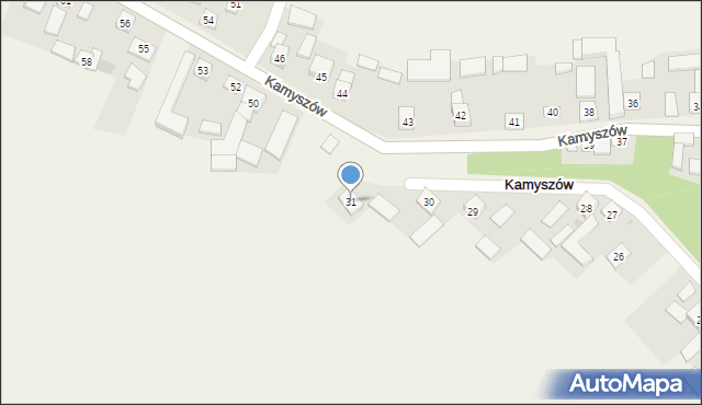 Kamyszów, Kamyszów, 31, mapa Kamyszów