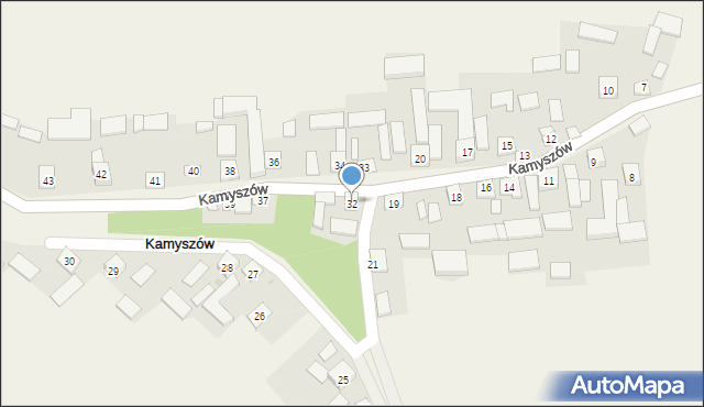 Kamyszów, Kamyszów, 32, mapa Kamyszów