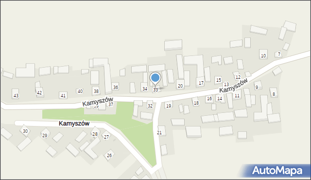 Kamyszów, Kamyszów, 33, mapa Kamyszów