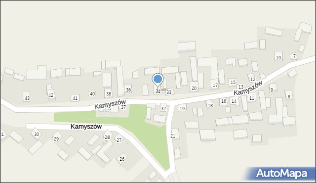 Kamyszów, Kamyszów, 34, mapa Kamyszów