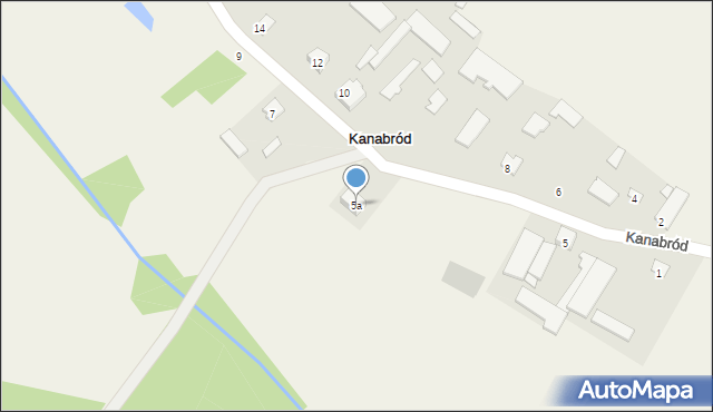 Kanabród, Kanabród, 5a, mapa Kanabród