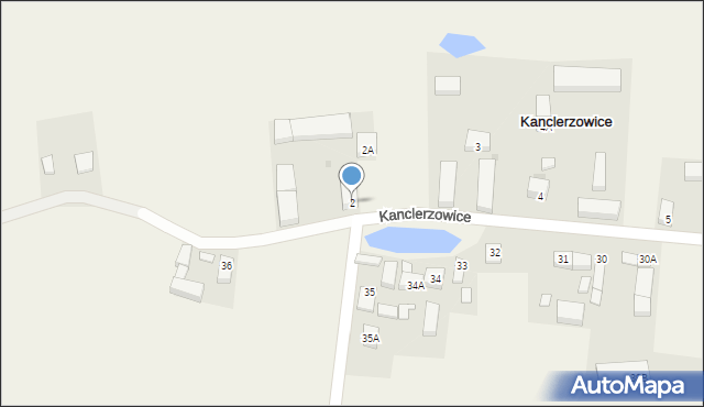 Kanclerzowice, Kanclerzowice, 2, mapa Kanclerzowice