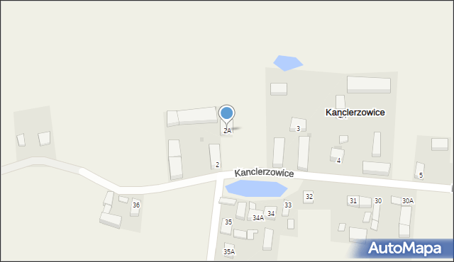 Kanclerzowice, Kanclerzowice, 2A, mapa Kanclerzowice