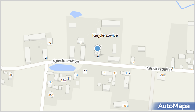 Kanclerzowice, Kanclerzowice, 4, mapa Kanclerzowice