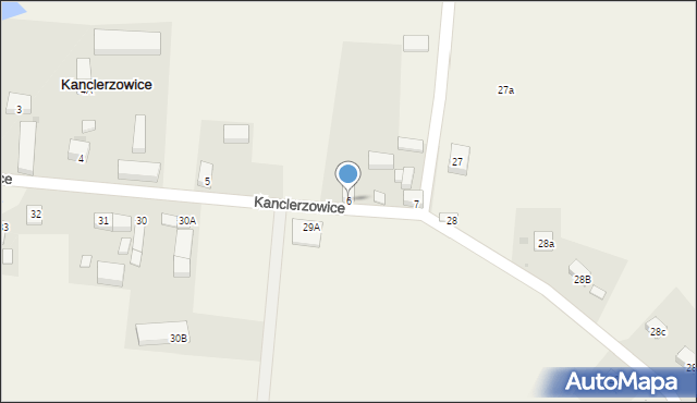 Kanclerzowice, Kanclerzowice, 6, mapa Kanclerzowice