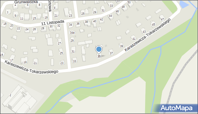 Kańczuga, Karaszewicza-Tokarzewskiego, 35, mapa Kańczuga