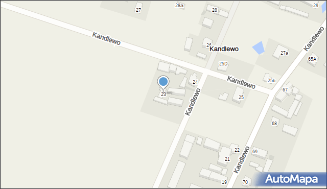 Kandlewo, Kandlewo, 23, mapa Kandlewo