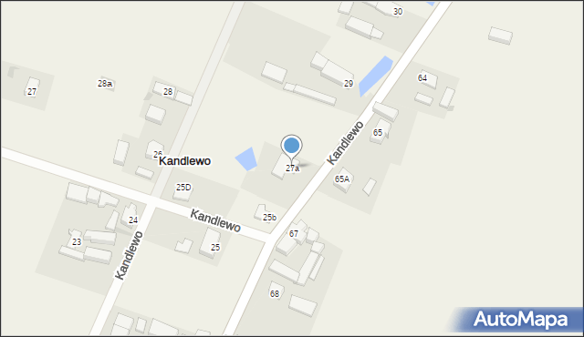 Kandlewo, Kandlewo, 27a, mapa Kandlewo