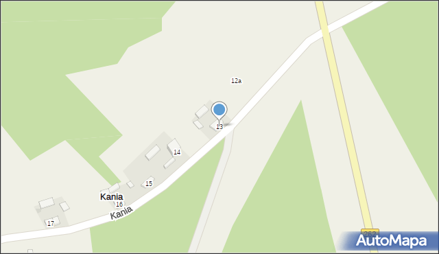 Kania, Kania, 13, mapa Kania