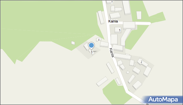 Kania, Kania, 3, mapa Kania