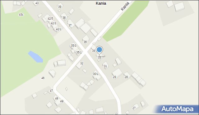 Kania, Kania, 33, mapa Kania