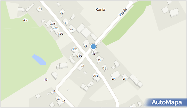 Kania, Kania, 34, mapa Kania