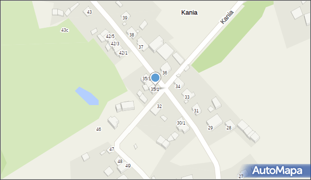 Kania, Kania, 35/1, mapa Kania