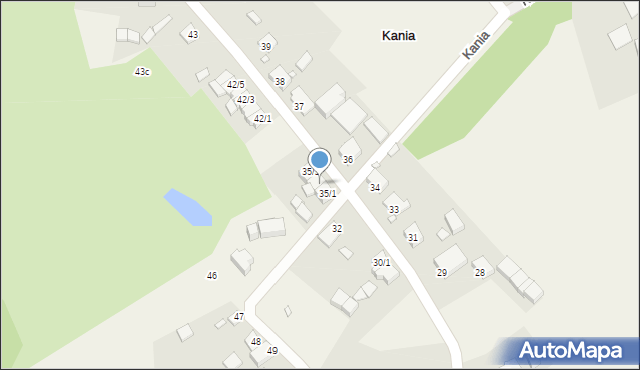 Kania, Kania, 35/2, mapa Kania