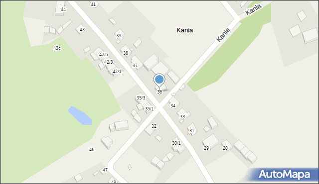 Kania, Kania, 36, mapa Kania
