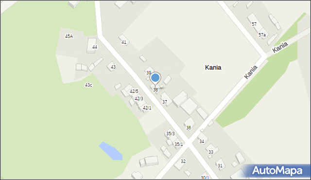 Kania, Kania, 38, mapa Kania