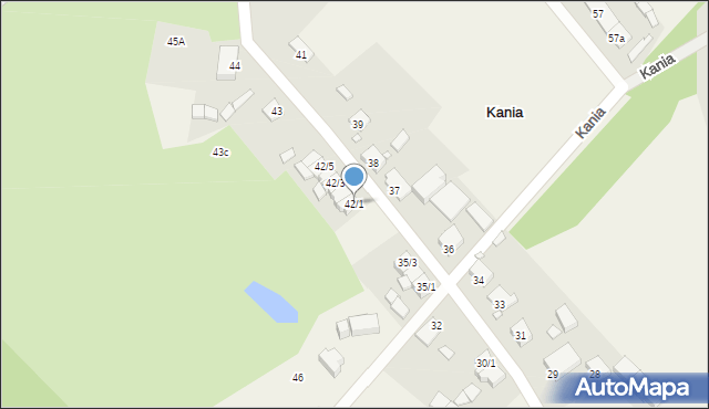 Kania, Kania, 42/1, mapa Kania