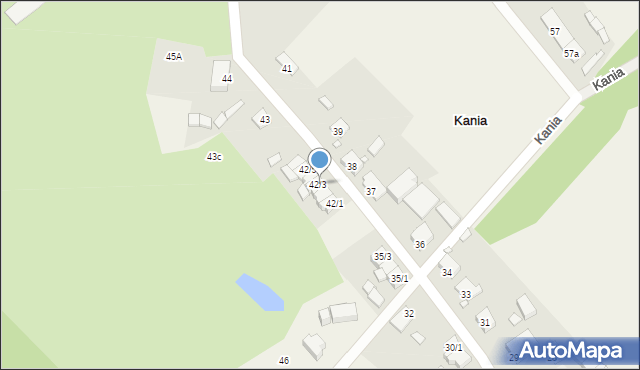 Kania, Kania, 42/3, mapa Kania