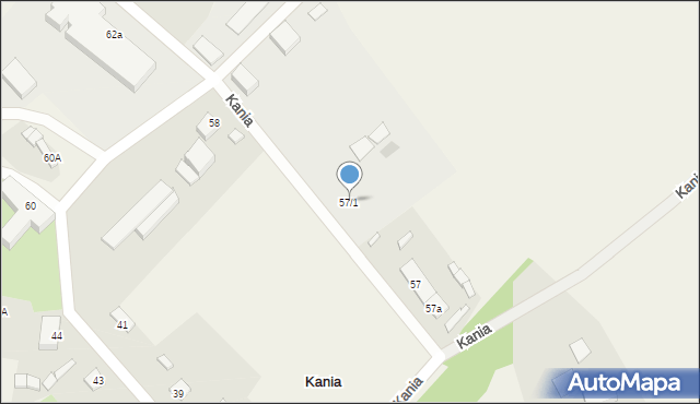 Kania, Kania, 57/1, mapa Kania