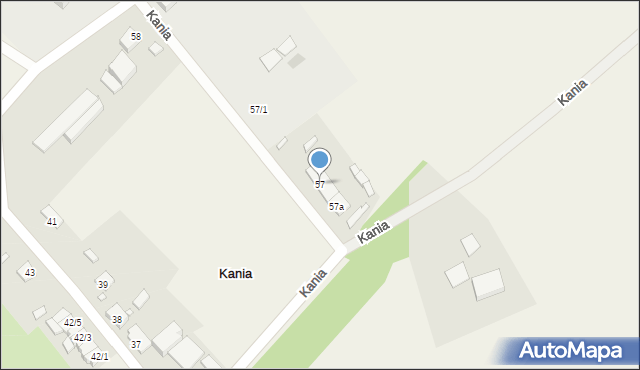 Kania, Kania, 57, mapa Kania