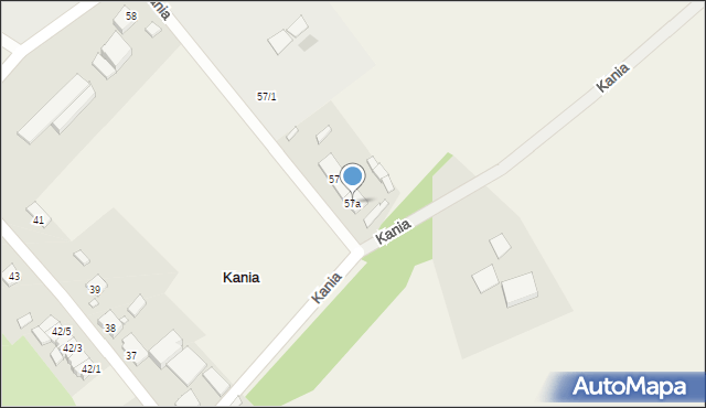 Kania, Kania, 57a, mapa Kania